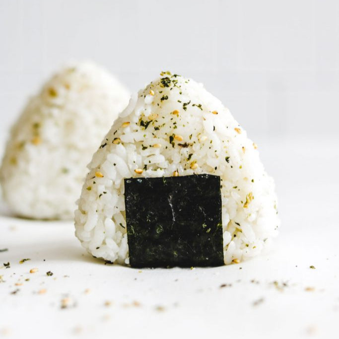 Sticky Coconut Mango Onigiri
